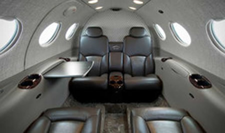charter jet cabin